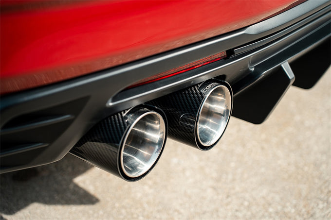 Quad 4.5in. Carbon Fiber Polished Tip Kit <br> 2016-2024 Chevrolet Camaro