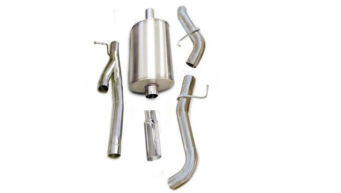 3in Cat-Back Single Exit w/ 4in Polished Slash Tips <br> 2002-2004 GMC Sierra 1500