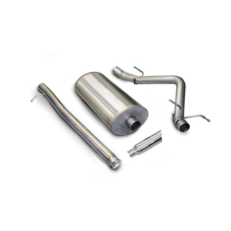 3in Cat-Back Single Exit w/ 4in Polished Slash Tips <br> 07-08 Chevy Silvera GMC Sierra 1500