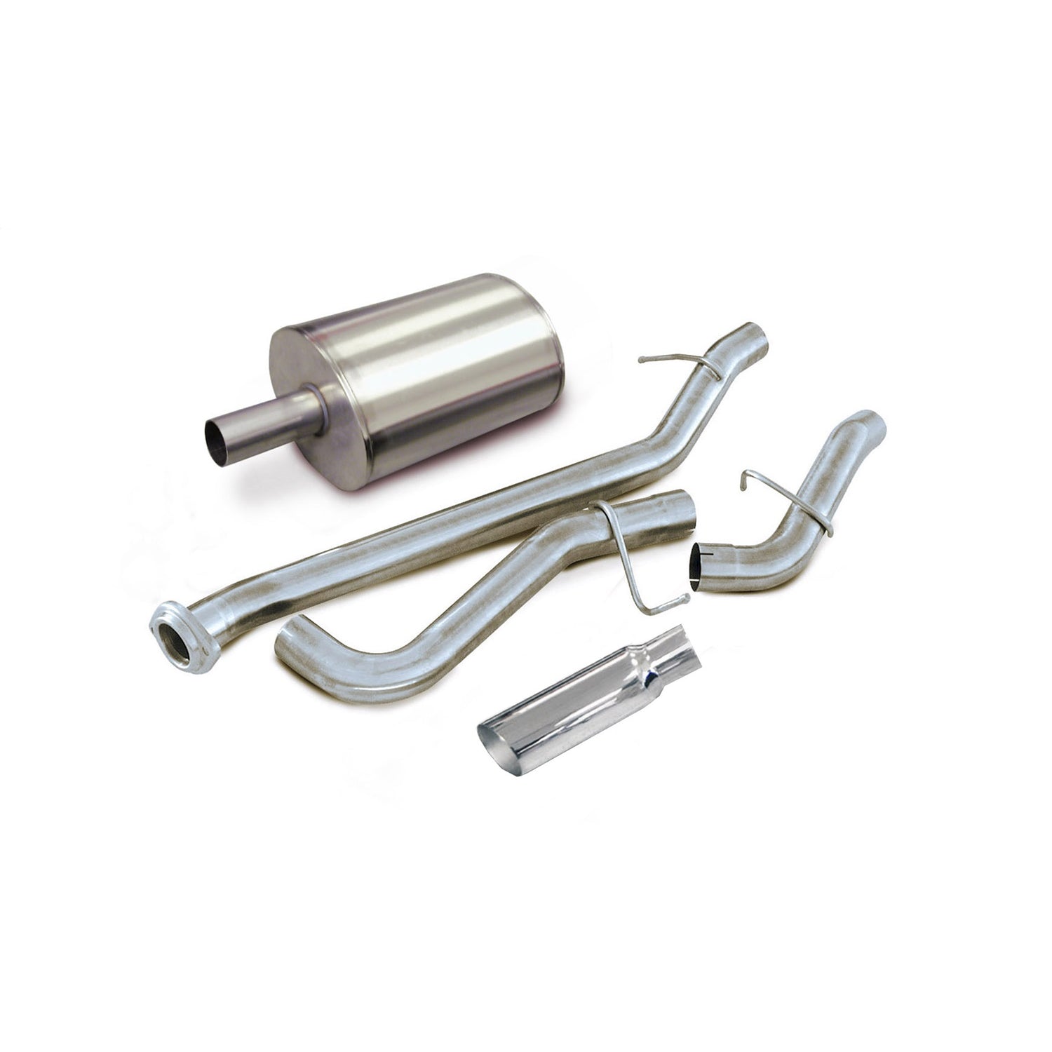 3in Cat-Back Single Exit w/ 4in Polished Slash Tip <br> 99-06 Chevy Silvera GMC Sierra 1500