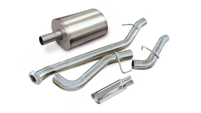 3in Cat-Back Single Exit w/ 4in Polished Slash Tips <br> 99-06 Chevy Silvera GMC Sierra 1500