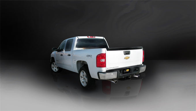 3in Cat-Back Dual Rear Exit w/ Polished Slash Tips <br> 99-06 Chevy Silvera GMC Sierra 1500