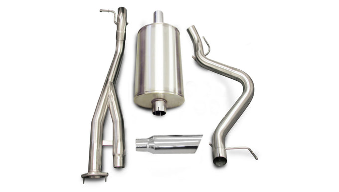 3in Cat-Back Single Exit w/ 4in Polished Slash Tips <br> 2003-2006 Chevrolet Silverado 1500