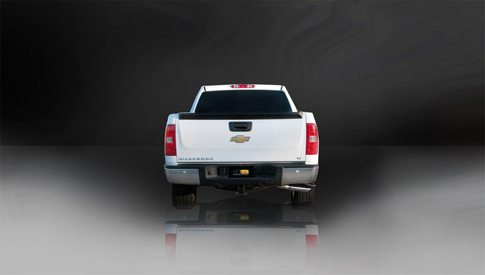 3in Cat-Back Single Exit w/ 4in Polished Slash Tips <br> 03-06 Chevy Silverado GMC Sierra 2500 HD