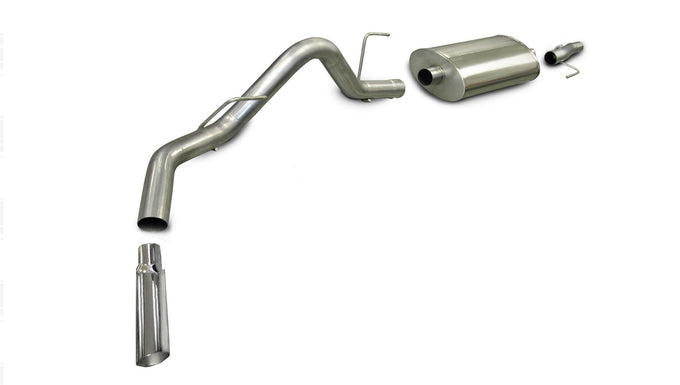3in Cat-Back Single Exit w/ 4in Polished Slash Tips <br> 2006-2008 Ford F-150