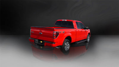 3in Cat-Back Single Exit w/ 4in Polished Slash Tips <br> 2011-2014 Ford F-150