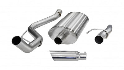 3in Cat-Back Single Exit w/ 4in Polished Slash Tips <br> 2011-2014 Ford F-150