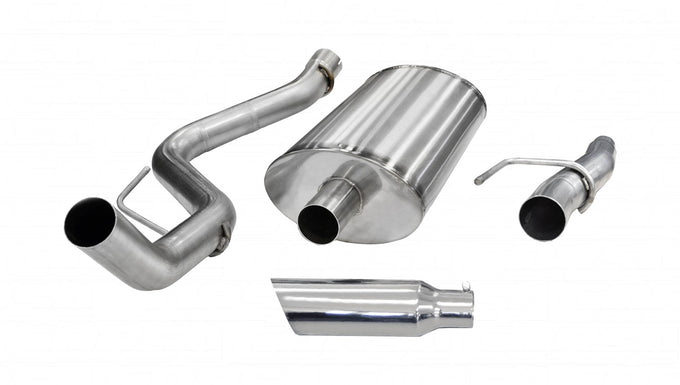 3in Cat-Back Single Exit w/ 4in Polished Slash Tips <br> 2011-2014 Ford F-150