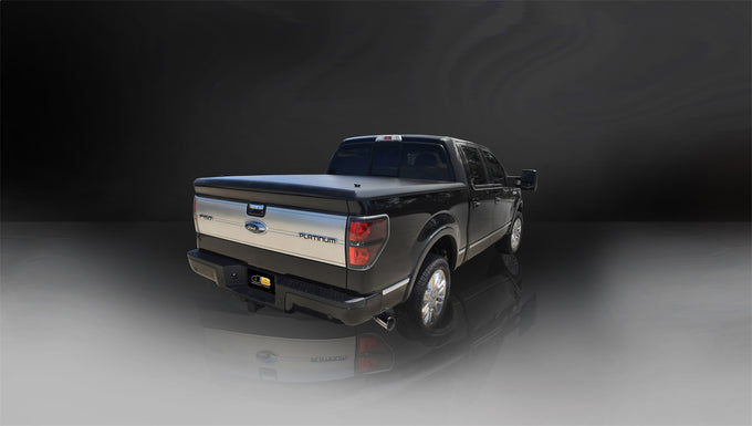 3in Cat-Back Single Exit w/ 4in Polished Slash Tips <br> 2011-2014 Ford F-150