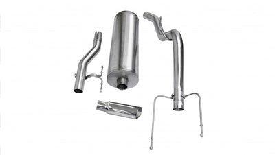 3in Cat-Back Single Exit w/ 4in Polished Slash Tip <br> 2004-2005 Dodge Ram 1500