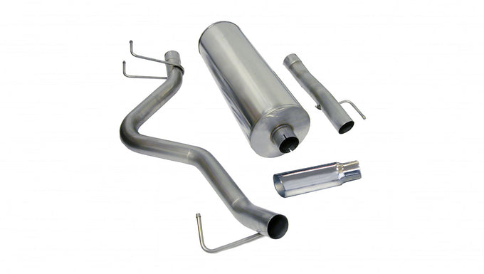 3in Cat-Back Single Exit w/ 4in Polished Slash Tips <br> 2006-2007 Dodge Ram 1500