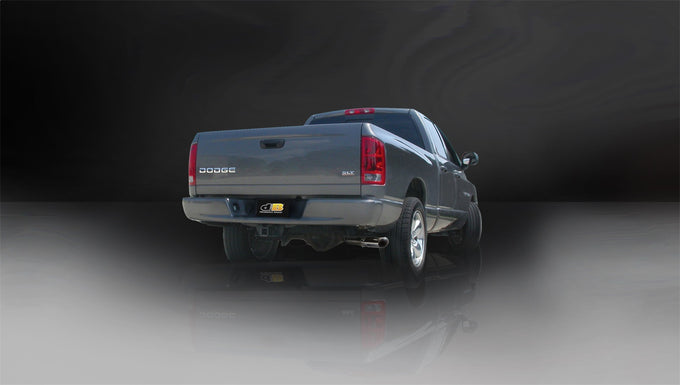 3in Cat-Back Single Exit w/ 4in Polished Slash Tips <br> 2006-2007 Dodge Ram 1500