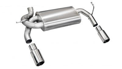 2.5in Axle-Back Dual Rear Exit w/Single 3.5in Tips <br> 07-17 Jeep Wrangler, 2018 Wrangler JK