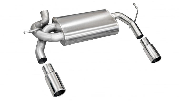 2.5in Axle-Back Dual Rear Exit w/Single 3.5in Tips <br> 07-17 Jeep Wrangler, 2018 Wrangler JK