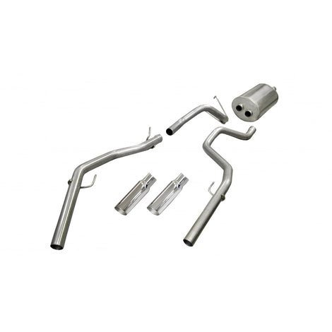 3.0in Cat-Back Dual Rear Exit w/4In Tips <br> 11-19 Dodge Ram 1500 Classic