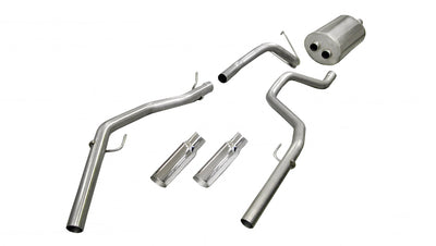 3.0in Cat-Back Dual Rear Exit w/4In Tips <br> 11-19 Dodge Ram 1500 Classic