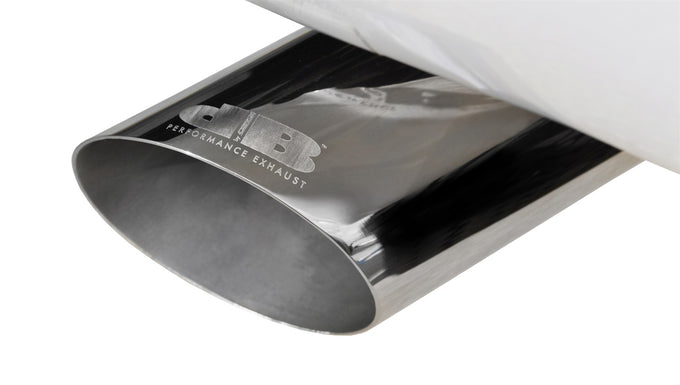 3in Cat-Back Single Exit w/ 4in Polished Slash Tips <br> 07-09 GMC Sierra Chevy Silverado 1500
