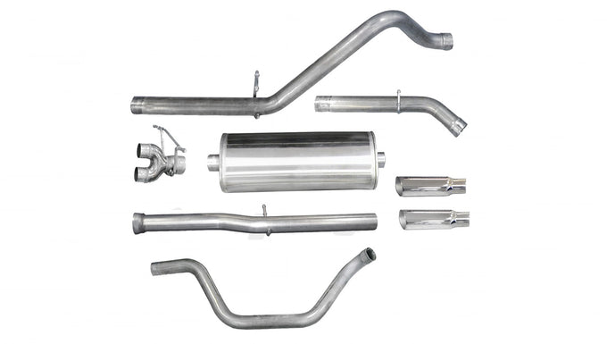 3in Cat-Back Dual Rear Exit w/ Polished Slash Tips <br> 11-13 Chevy Silvera GMC Sierra 1500