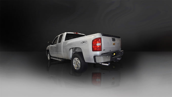 3in Cat-Back Dual Rear Exit w/ Polished Slash Tips <br> 11-13 Chevy Silvera GMC Sierra 1500