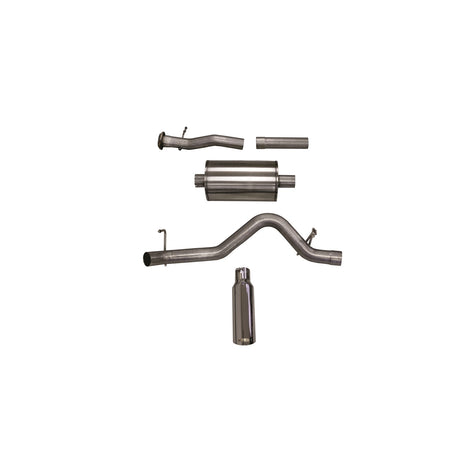 3in Cat-Back Single Exit w/ 4in Polished Slash Tips <br> 17-22 Chevy Colorado, 17-21 GMC Canyon