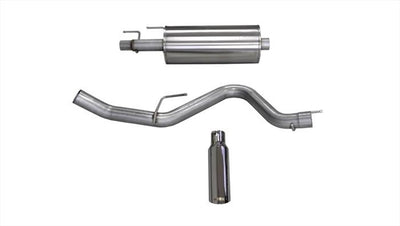 3in Cat-Back Single Exit w/ 4in Polished Slash Tip <br> 2015-2018,2020 Ford F-150