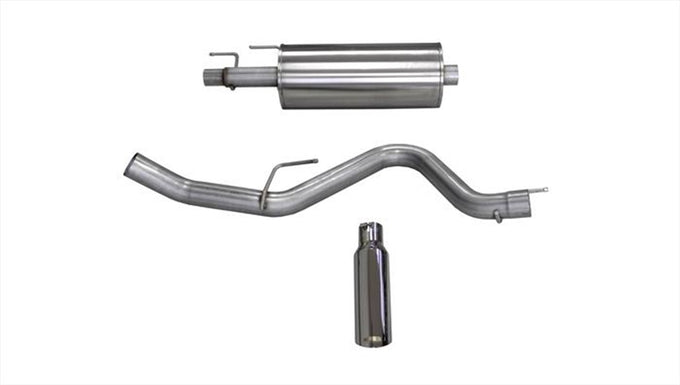 3in Cat-Back Single Exit w/ 4in Polished Slash Tip <br> 2015-2018,2020 Ford F-150
