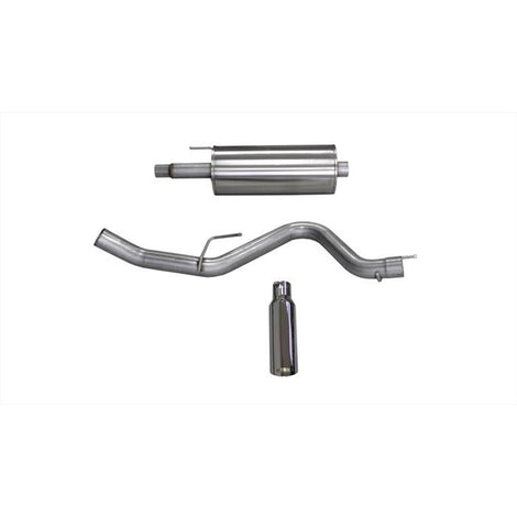 3in Cat-Back Single Exit w/ 4in Polished Slash Tip <br> 2015-2020 Ford F-150