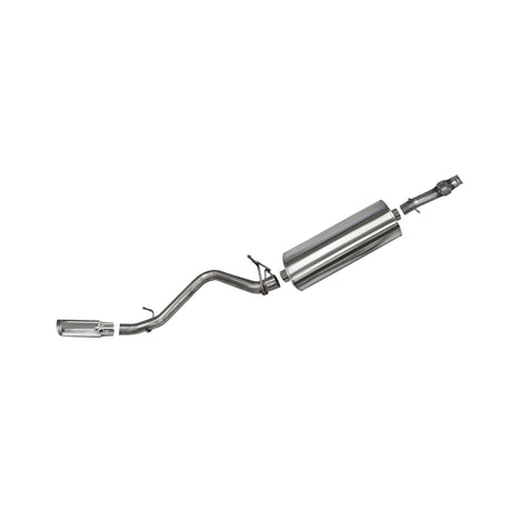 3in Cat-Back Single Exit w/ 4in Polished Slash Tips <br> 14-18 Chevy Silvera GMC Sierra 1500