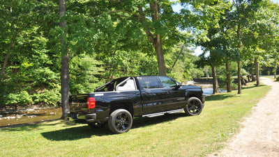 3in Cat-Back Single Exit w/ 4in Polished Slash Tips <br> 14-18 Chevy Silvera GMC Sierra 1500