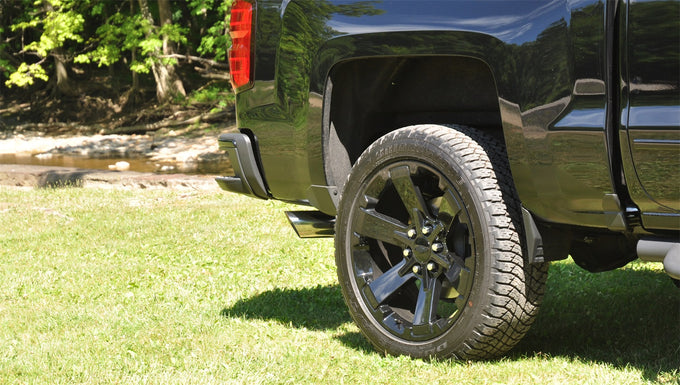 3in Cat-Back Single Exit w/ 4in Polished Slash Tips <br> 14-18 Chevy Silvera GMC Sierra 1500