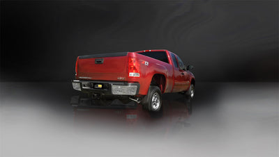 3in Cat-Back Single Exit w/ 4in Polished Slash Tip <br> 07-10 Chevy Silverado GMC Sierra 2500 HD