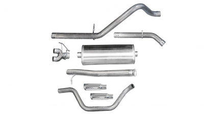3.0in Cat-Back Dual Rear Exit w/ Polished Slash Tips <br> 09-13 Chevy Silvera GMC Sierra 1500