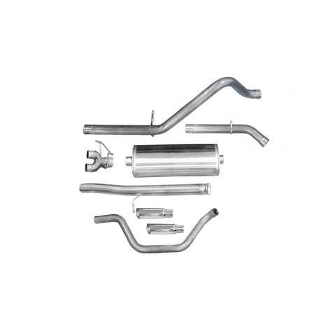 3in Cat-Back Dual Rear Exit w/ Polished Slash Tips <br> 10-13 Chevy Silvera GMC Sierra 1500