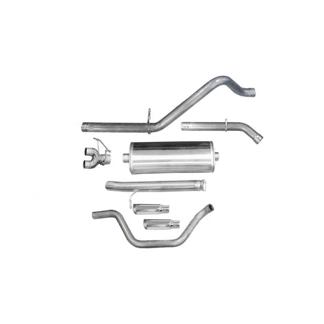 3in Cat-Back Dual Rear Exit w/ Polished Slash Tips <br> 2013 Chevy Silverado GMC Sierra 1500