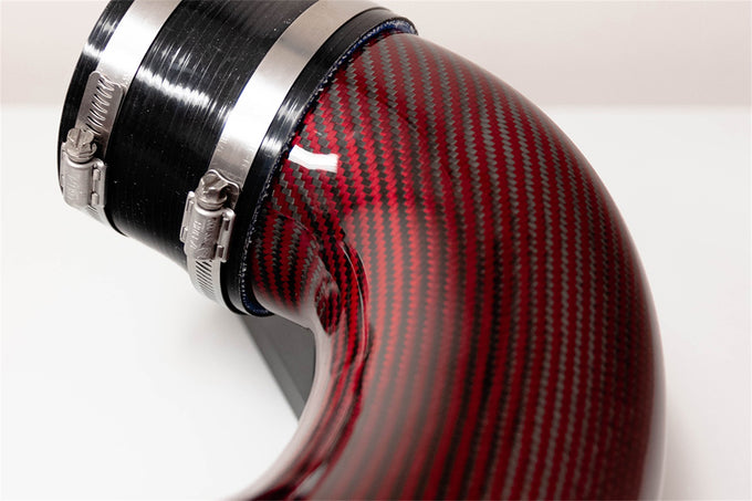 Red Carbon Fiber Air Intake with Oiled Filt <br> 2014-2019 Chevrolet Corvette