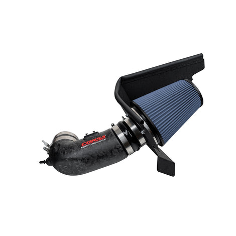 Matte Forged Carbon Fiber Air Intake with Oiled Fil <br> 2017-2023 Chevrolet Camaro