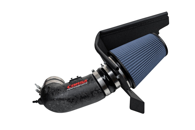 Matte Forged Carbon Fiber Air Intake with Oiled Fil <br> 2017-2023 Chevrolet Camaro