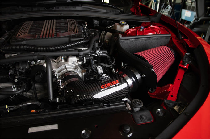 Carbon Fiber Air Intake with DryTech 3D No Oil Filt <br> 2017-2023 Chevrolet Camaro
