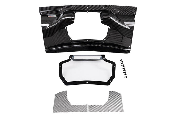 Carbon Fiber Trunk Panel W/ Polycarbonate Window <br> 2020-2024 Chevrolet Corvette