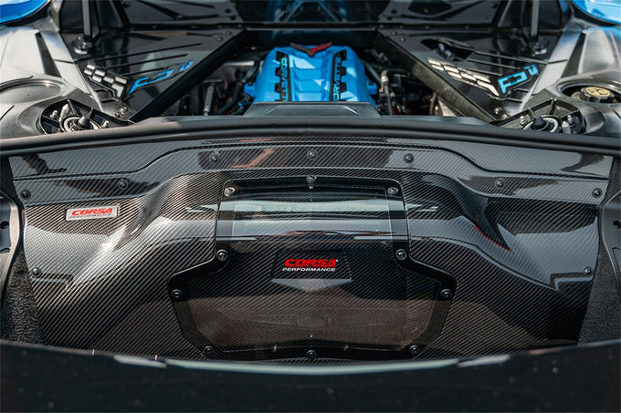 Carbon Fiber Trunk Panel W/ Polycarbonate Window <br> 2020-2024 Chevrolet Corvette