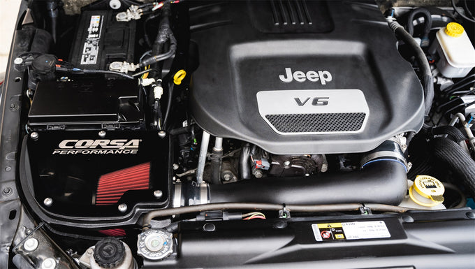 Closed Box Air Intake With Dry Filter <br> 12-18 Jeep Wrangler, 2018 Wrangler JK