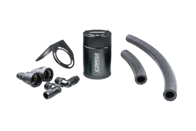 3 oz. aluminum oil catch can with mounting bracket <br> 2018-2023 Ford Mustang