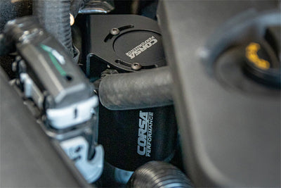 3 oz. aluminum oil catch can with mounting bracket <br> 2018-2023 Ford Mustang