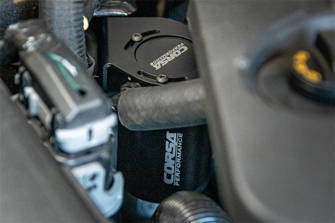 3 oz. aluminum oil catch can with mounting bracket <br> 2018-2023 Ford Mustang