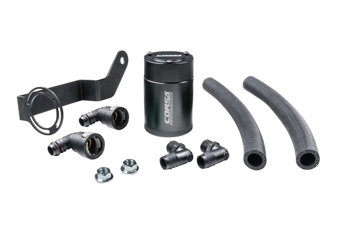 3 oz. aluminum oil catch can with mounting bracket <br> 15-23 Dodge Challenger, Charger, Durango
