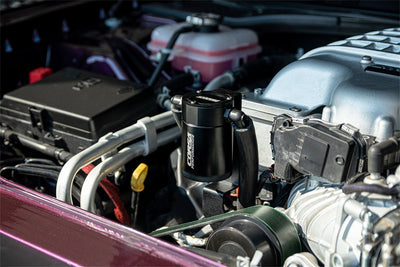 3 oz. aluminum oil catch can with mounting bracket <br> 15-23 Dodge Challenger, Charger, Durango