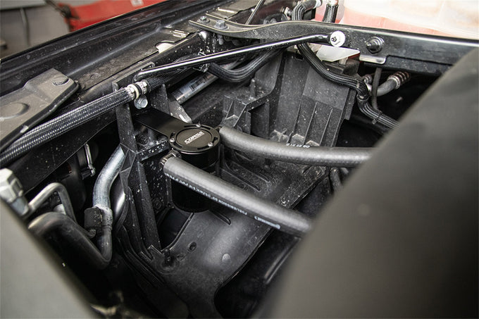 3 oz. aluminum oil catch can with mounting bracket <br> 2021-2023 Ram 1500