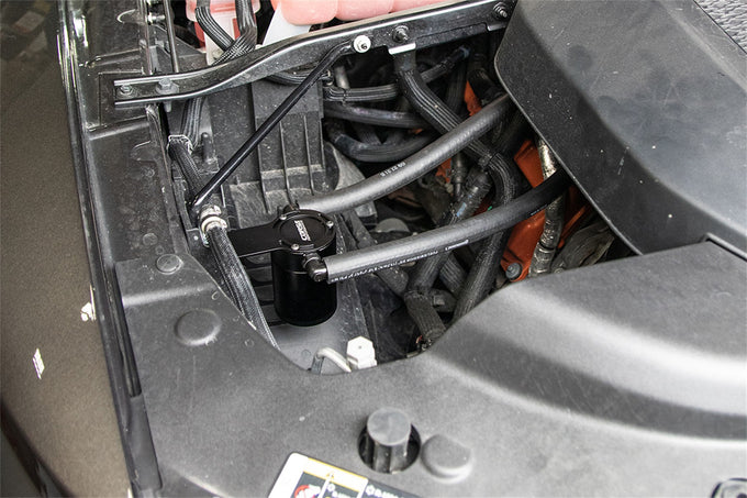 3 oz. aluminum oil catch can with mounting bracket <br> 2021-2023 Ram 1500