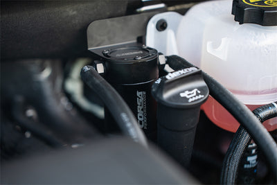3 oz. aluminum oil catch can with mounting bracket <br> 19-24 Chevy Silverado GMC Sierra 1500