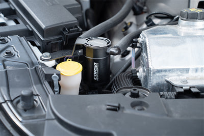 3 oz. aluminum oil catch can with mounting bracket <br> 2015-2017 Ford Mustang